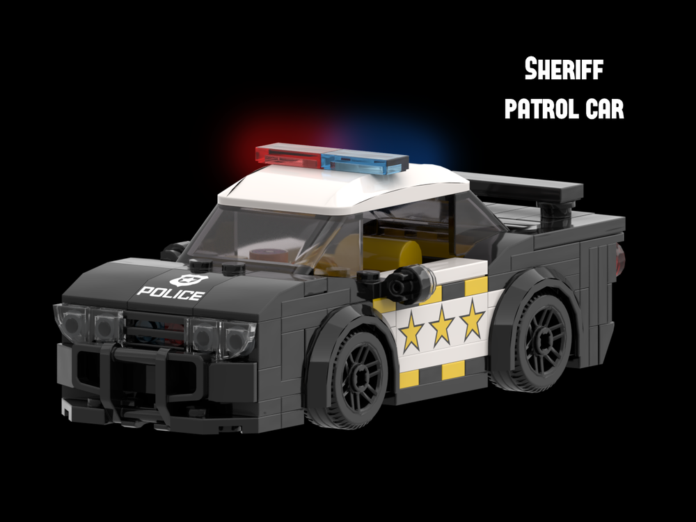 Lego sheriff patrol car