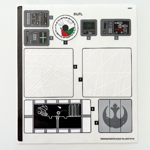 Lego Sticker Sheet for Set 75365-1 / [No Color/Any Color]