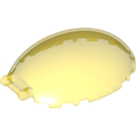 Lego Windscreen 8 x 6 x 2 1/3 Bubble Canopy with Handle / Trans-Yellow