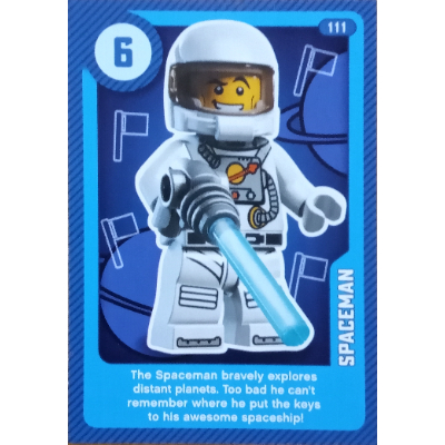 Lego Trading Card, Create the World Living Amazingly - Spaceman