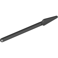 Lego Weapon Pike / Spear Round End / Black