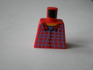Lego Torso Harry Potter Plaid Flannel Button Shirt Pattern / Red