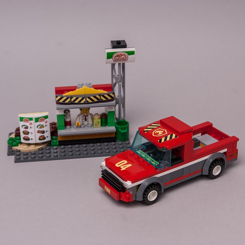 Lego 60214 Pickup & Street food kiosk