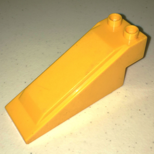 Lego Duplo Road Section Slope with 2 Studs on Top / Bright Light Orange