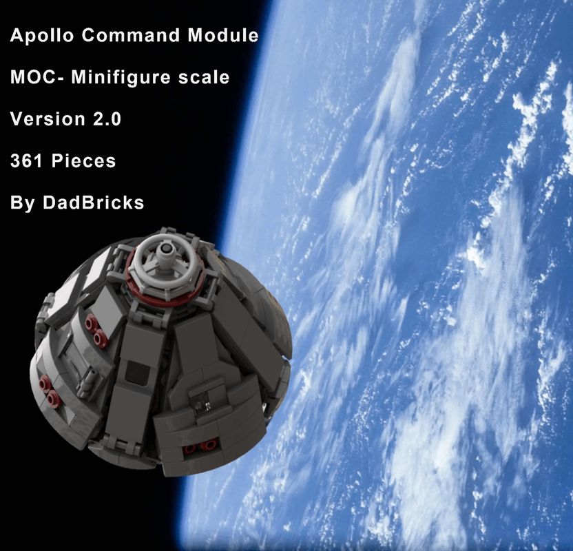 Lego Apollo Command Module MOC v2.0