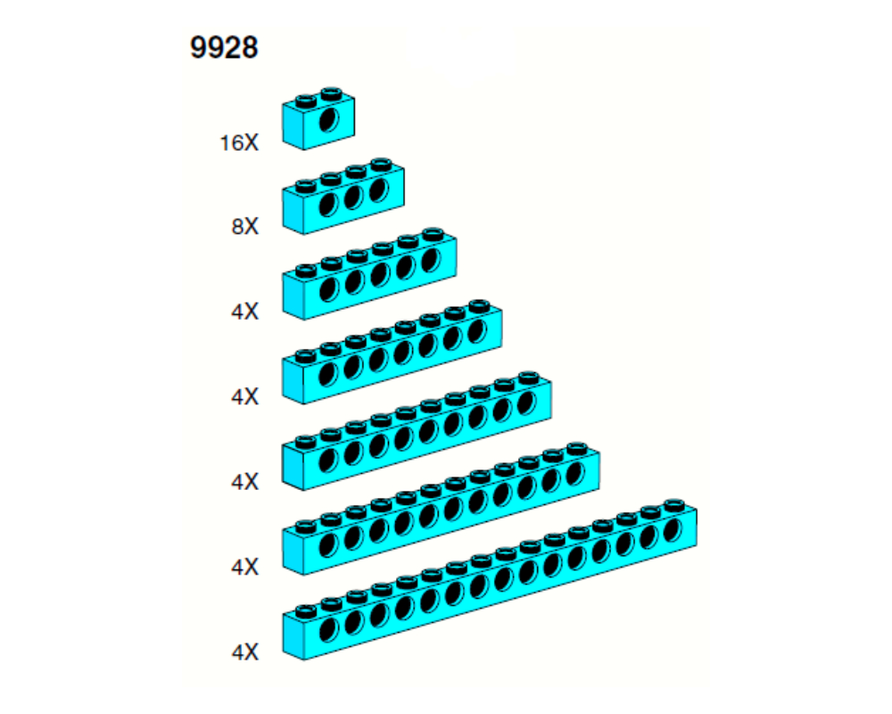 Lego Beams (blue)