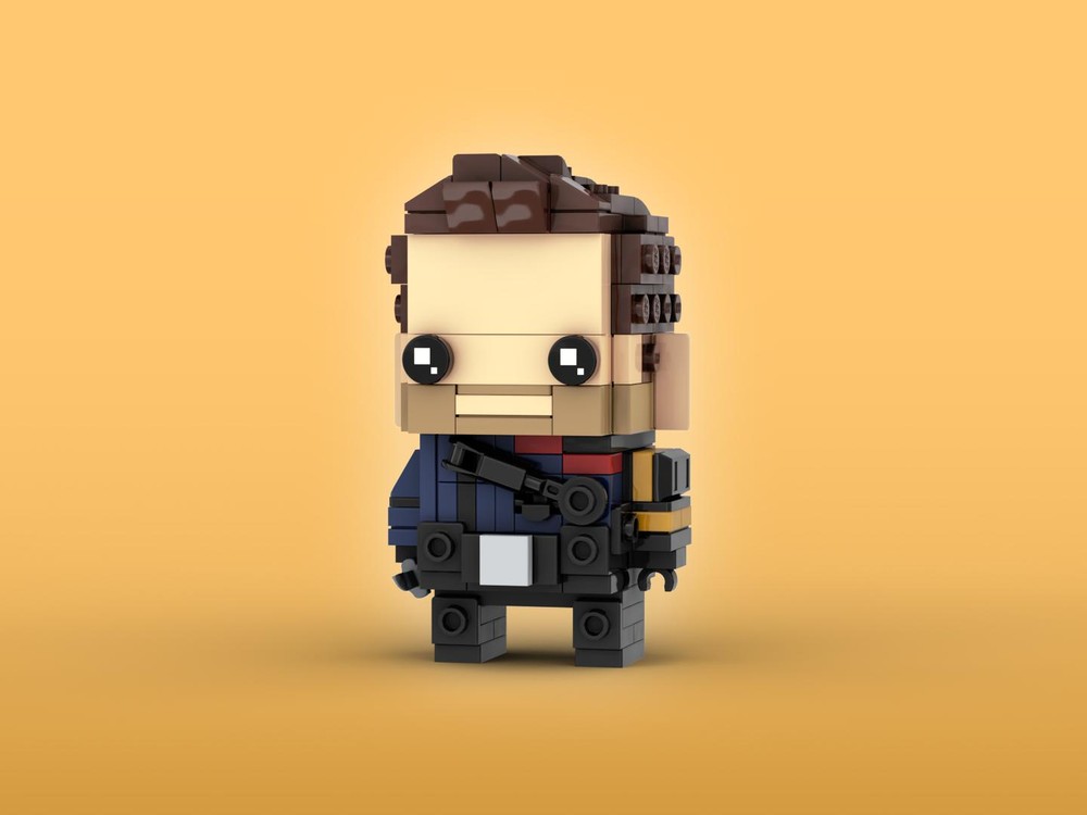 Lego Bucky Barnes (Winter Soldier) Brickheadz LEGO MOC - Marvel Studios The Falcon and The Winter Soldier