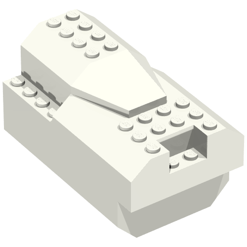 Lego Light and Sound Rocket Engine, Battery Box with White Cover [Plain]