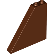 Lego Brick Sloped 55° 1 x 6 x 5 / Reddish Brown