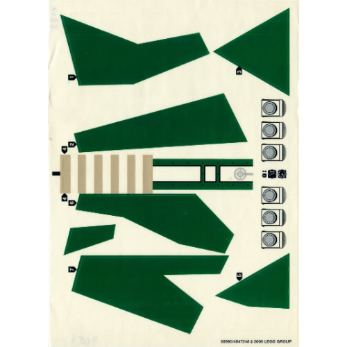 Lego Sticker Sheet for Set 7683-1