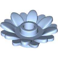Lego Plant, Sunflower 2 x 2 with 16 Petals / Bright Light Blue