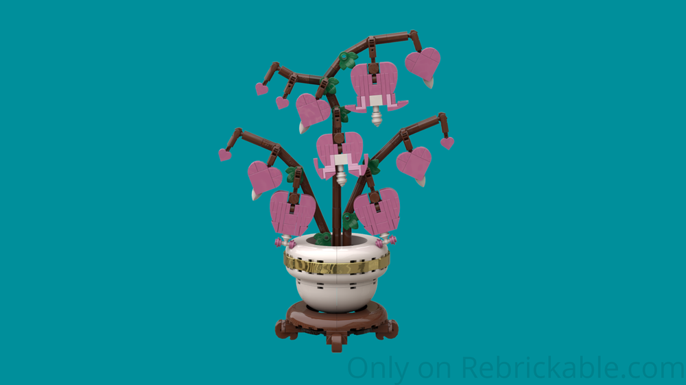 Lego Bleeding Heart Plant in Bowl