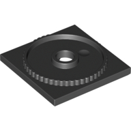Lego Turntable 4 x 4 Square Base, Locking / Black
