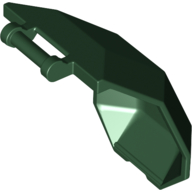 Lego Windscreen 4 x 4 x 4 2/3 with Handle / Dark Green