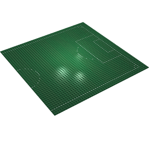 Lego Baseplate 48 x 48 with Playing Field Print