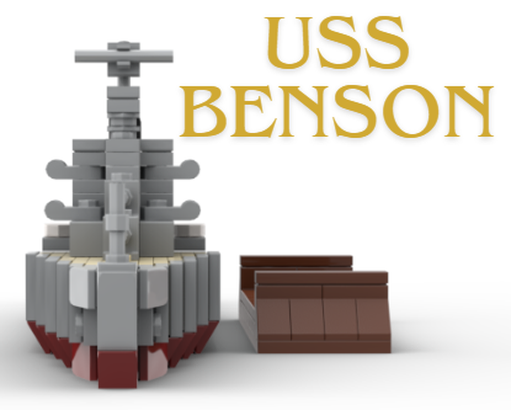 Lego USS Benson 1/640th scale Destroyer