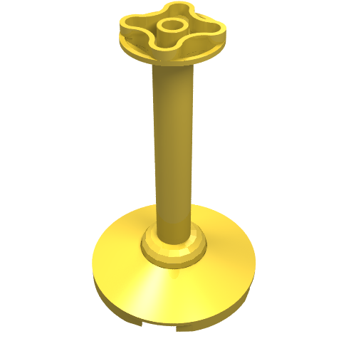 Lego Support 4 x 4 x 5 2/3 Stand / Yellow