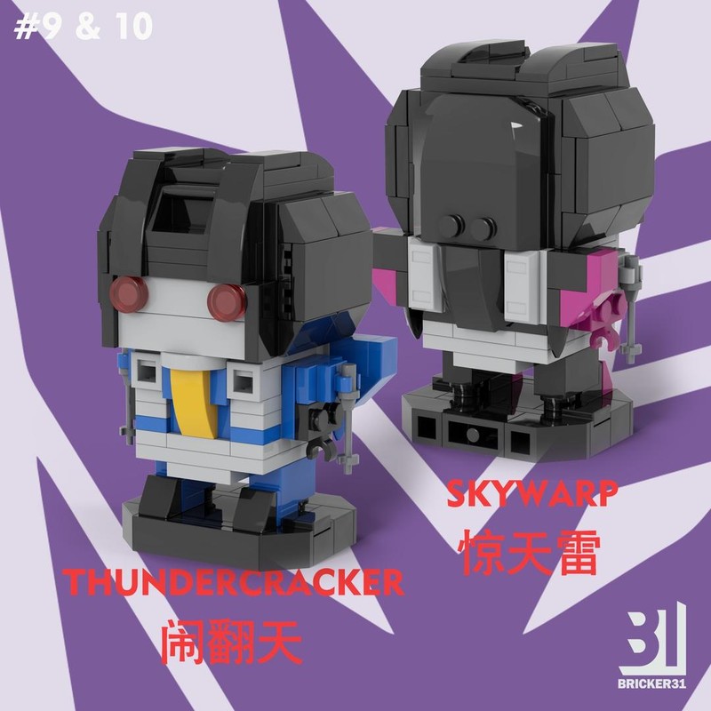 Lego MOC - Brickheadz Skywarp and Thundercracker