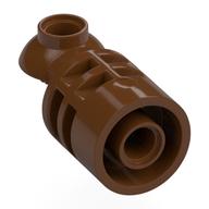 Lego Brick Round 2 x 2 D. Tube with Rotation Joint Ball Half / Reddish Brown