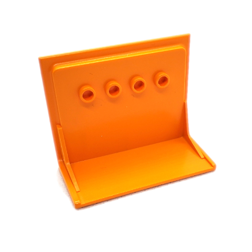 Lego Scala, Building, Wall Shelf 6 x 3 x 4 / Medium Orange