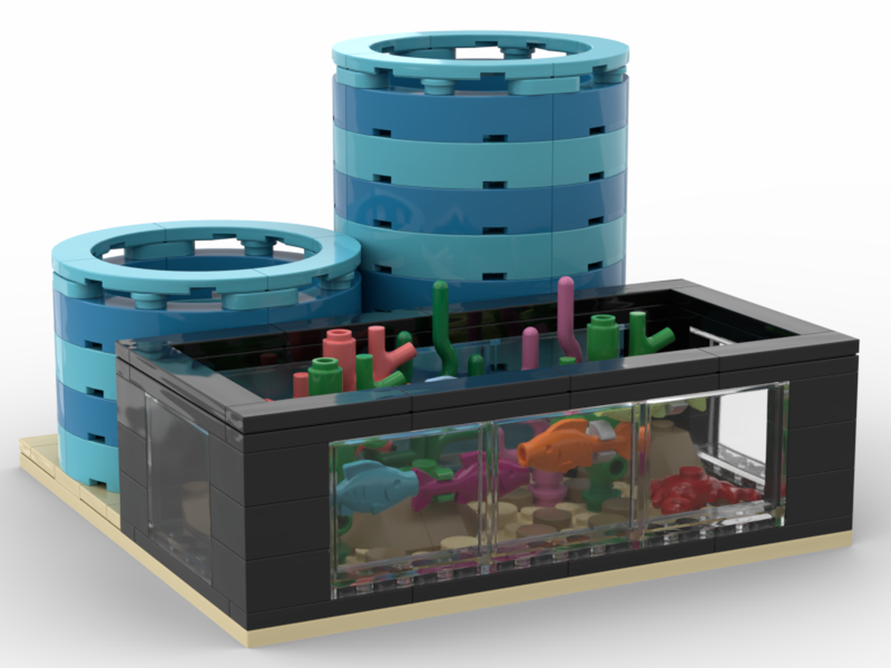 Lego Pencil Holder - Aquarium