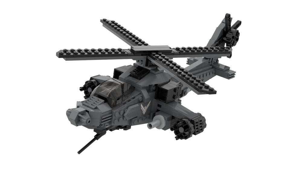 Lego AH-64 Apache Military Helicopter: Alternate Build of Dune Ornithopter Set