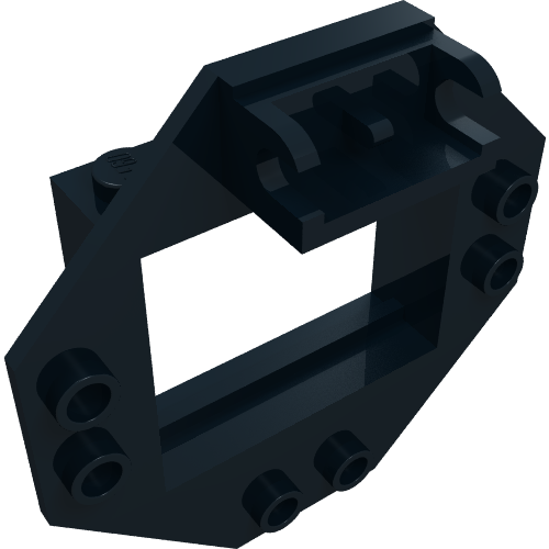 Lego Hinge Window Frame 1 x 4 x 3 with Octagonal Panel
