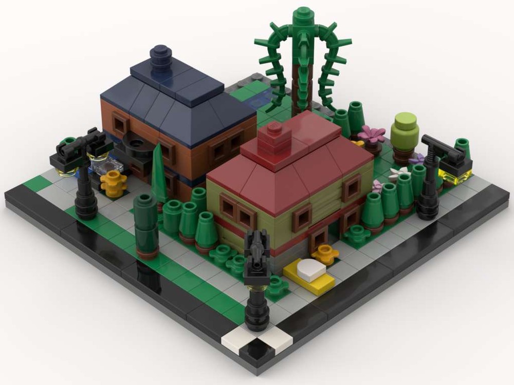 Lego Modular Family Houses (2 on 1 plate, corner) #2