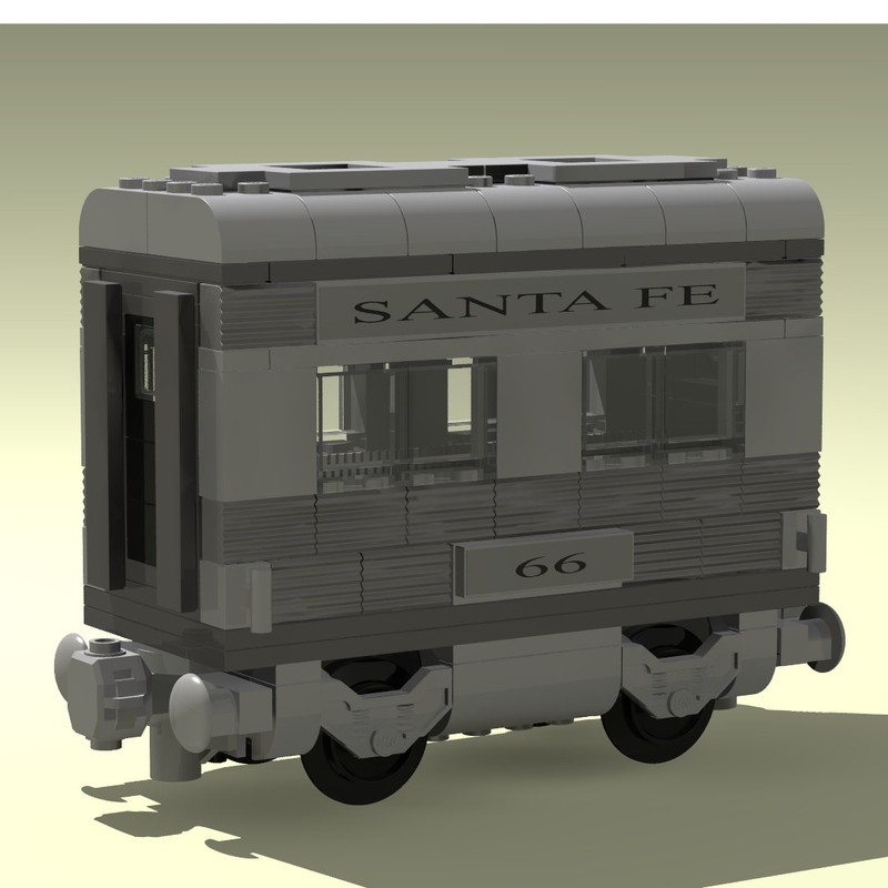 Lego Mini Santa Fe Super Chief Wagon / Car