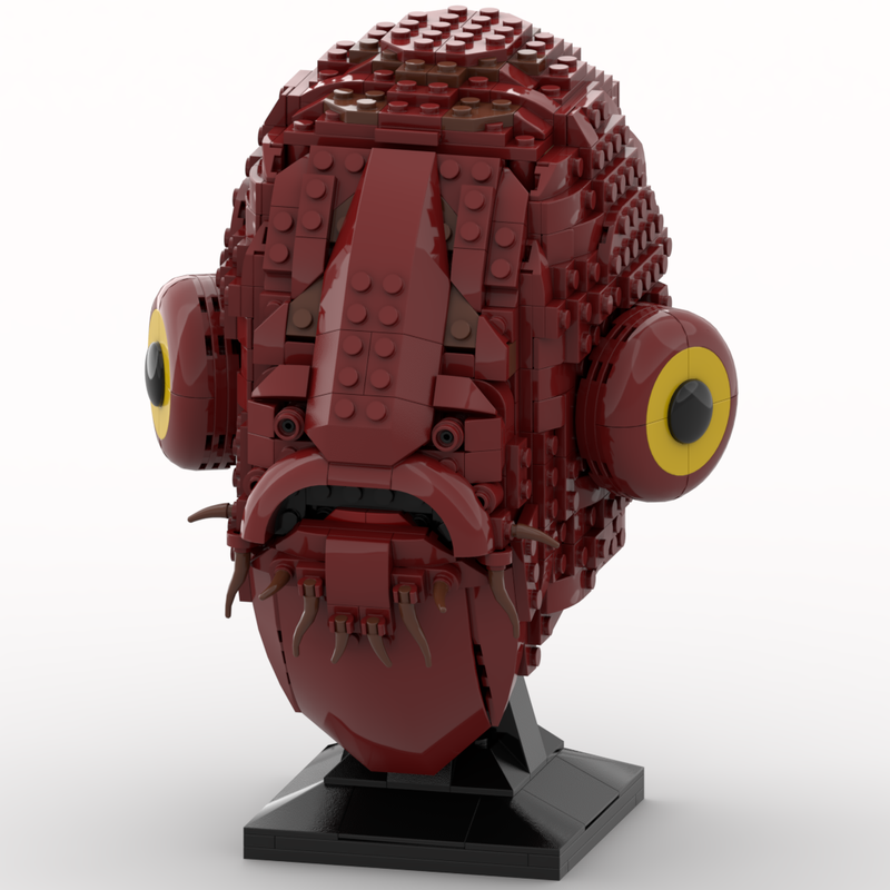Lego Admiral Ackbar Head - Helmet Collection Style