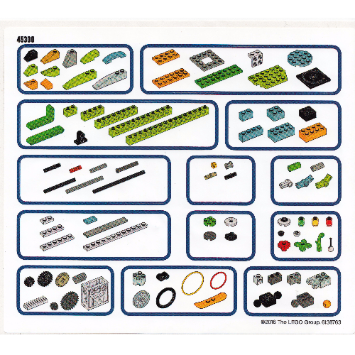 Lego Sticker Sheet for Set 45300-1