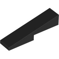 Lego Brick Sloped 1 x 4 with 1 x 2 Cutout / Black