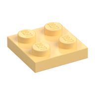 Lego Plate 2 x 2 / Light Yellow