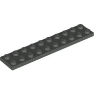 Lego Plate 2 x 10 / Dark Gray