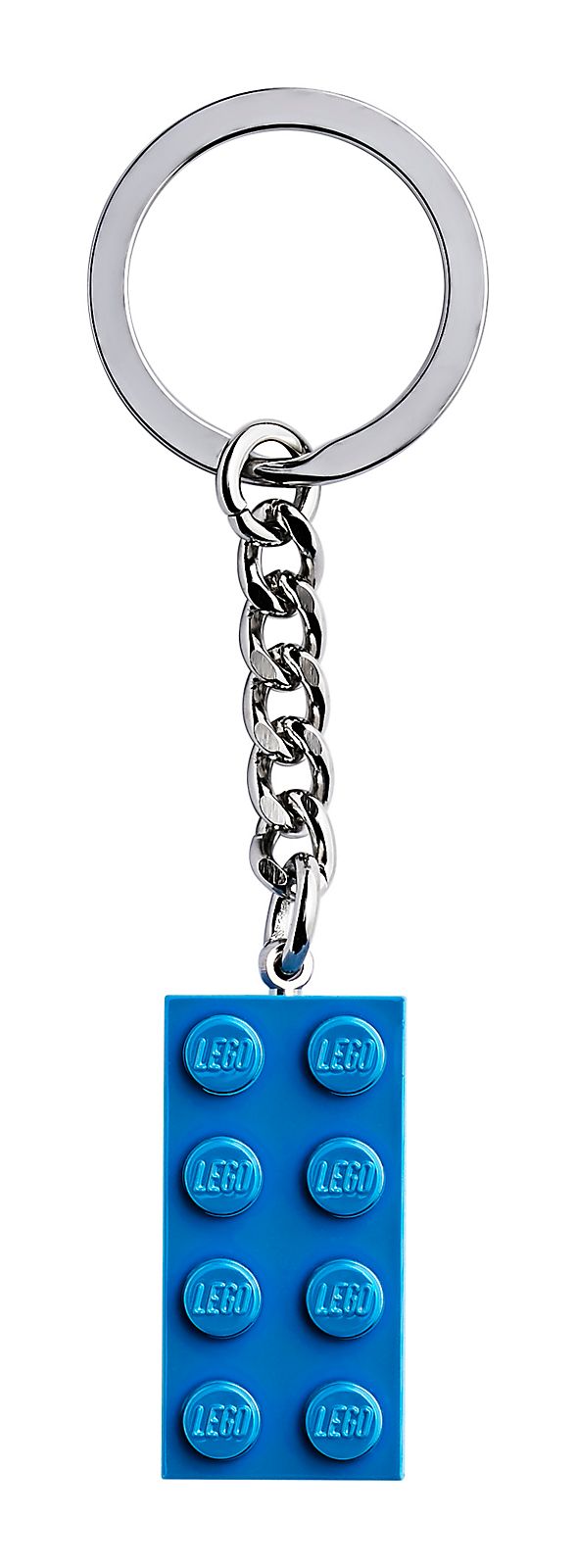 Lego Bright Light Blue Brick Key Chain