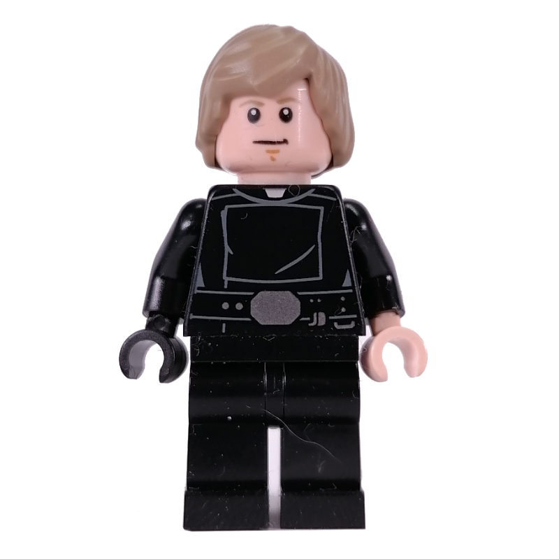 Lego Luke Skywalker, Final Duel Outfit, Mid-Length Dark Tan Hair