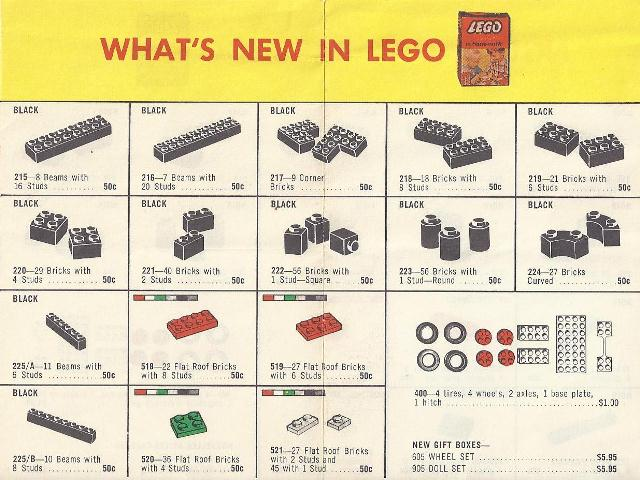 Lego 1963 Canadian Samsonite (nouveautés / new)