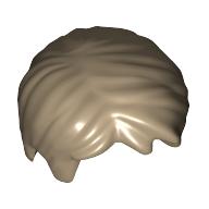 Lego Hair Short, Tousled with Side Part / Dark Tan