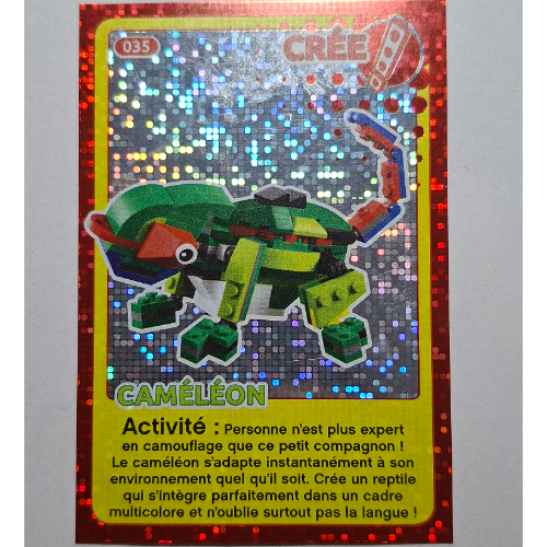Lego Trading Card for Set TRADINGCARD-12, #035 Print (Foil) / [No Color/Any Color]