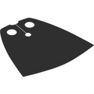 Lego Neckwear Cape, Standard [Traditional Starched Fabric] / Black