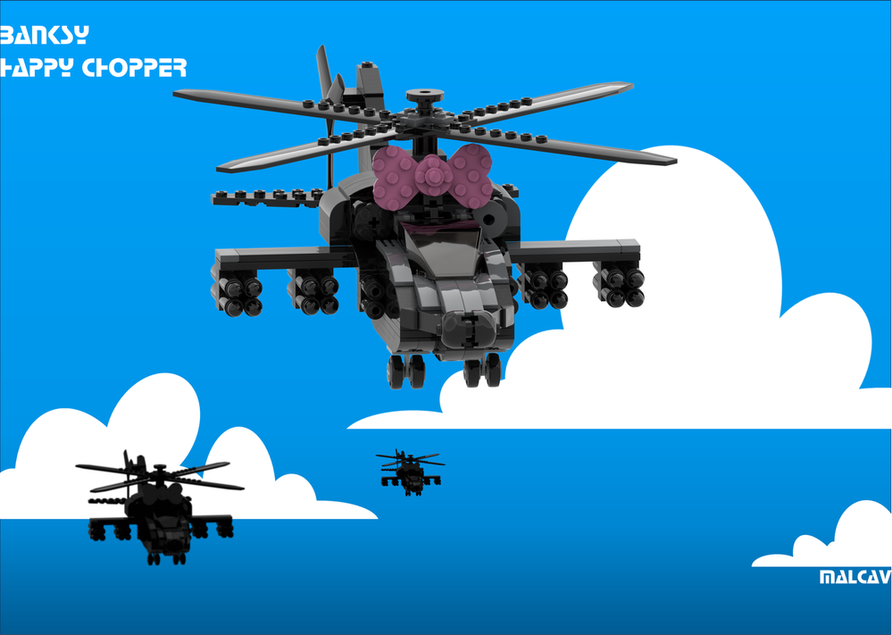 Lego Banksy's Happy Chopper