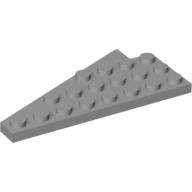 Lego Wedge Plate 8 x 4 Wing Right with Stud Notch / Light Bluish Gray