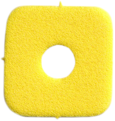 Lego Foam Part for Set 3159 - Scala Cheese for Sandwich with Hole / Yellow
