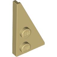 Lego Wedge Plate 2 x 4 27° Right / Tan