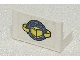 Lego Panel 1 x 2 x 1 with Box and Arrows and Globe Pattern (Sticker) - Set 4555 / White