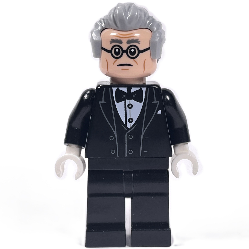 Lego Alfred Pennyworth, Light Bluish Gray Hair, Glasses