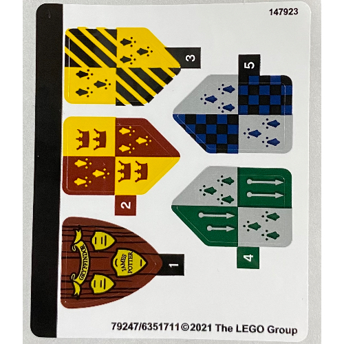 Lego Sticker Sheet for Set 76395-1 / [No Color/Any Color]