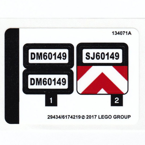Lego Sticker Sheet for Set 60149-1 / [No Color/Any Color]