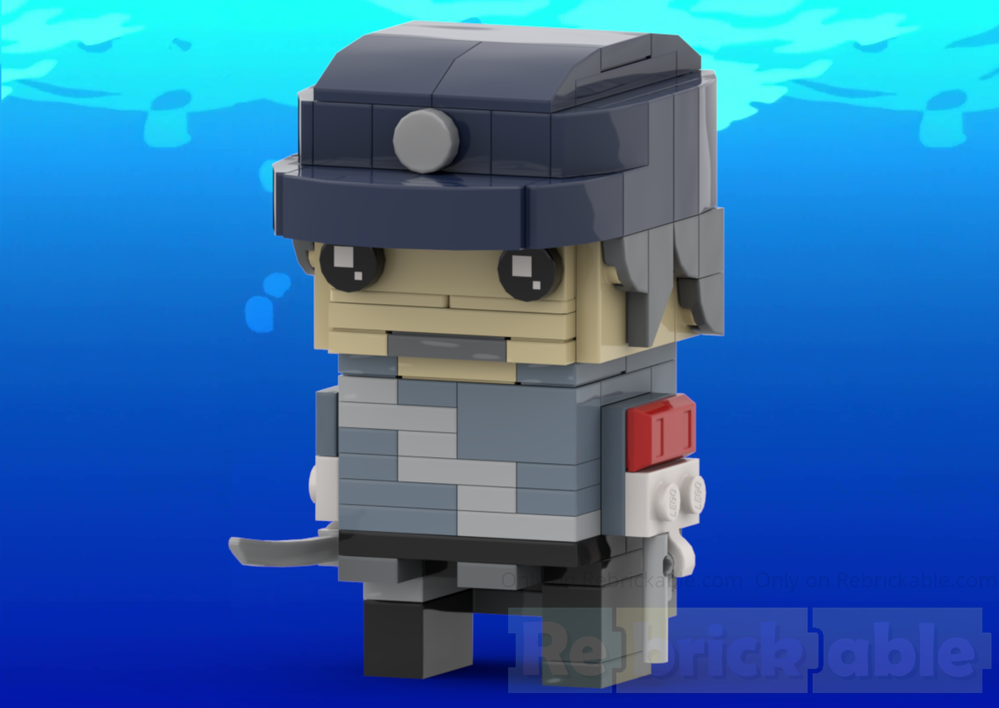 Lego Junpei Iori BrickHead - Persona 3 Reload