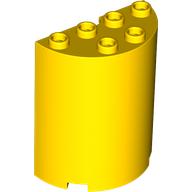 Lego Cylinder Half 2 x 4 x 4 / Yellow